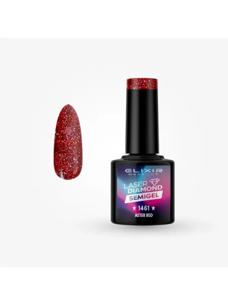 Elixir Semi Gel Ημιμόνιμο Βερνίκι 8ml – #1461 ASTER RED