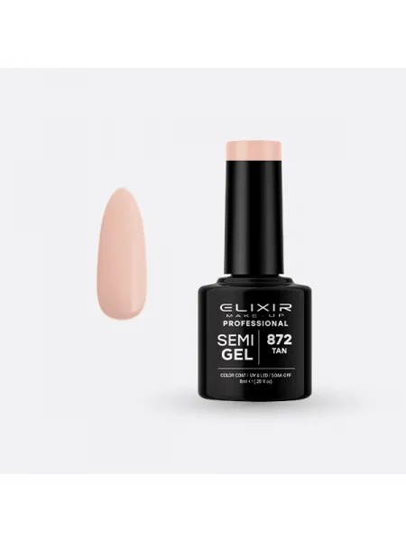 Elixir Semi Gel Ημιμόνιμο Βερνίκι 8ml – #872 (TAN)