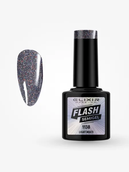 Elixir Semi Gel Ημιμόνιμο Βερνίκι FLASH 8ml – #1139 (HEATHER PURPLE)