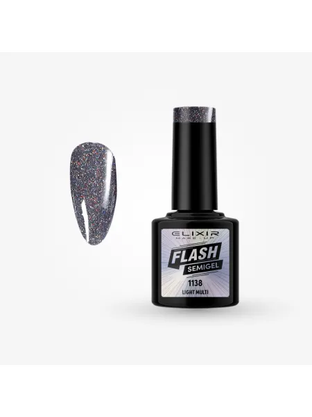 Elixir Semi Gel Ημιμόνιμο Βερνίκι FLASH 8ml – #1139 (HEATHER PURPLE)