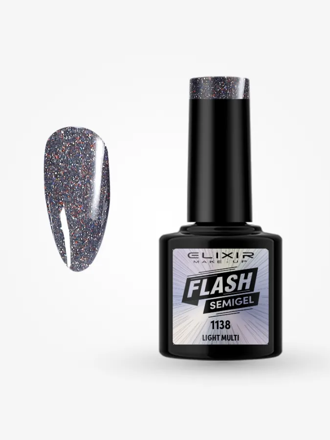 Elixir Semi Gel Ημιμόνιμο Βερνίκι FLASH 8ml – #1139 (HEATHER PURPLE)