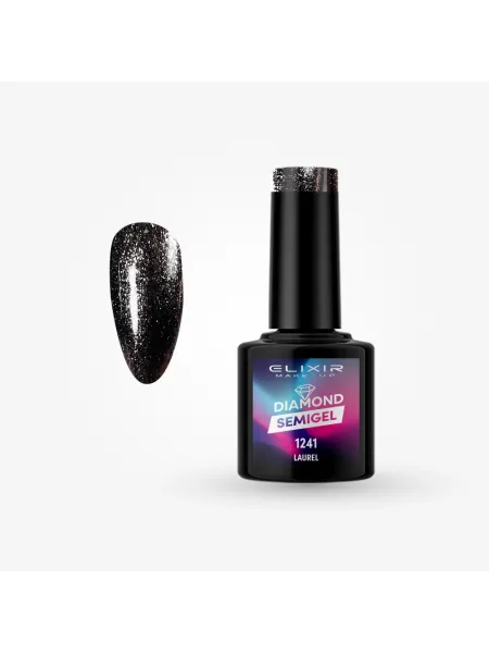 Elixir Semi Gel Ημιμόνιμο Βερνίκι LASER DIAMOND 8ml – #1241 (LAUREL)