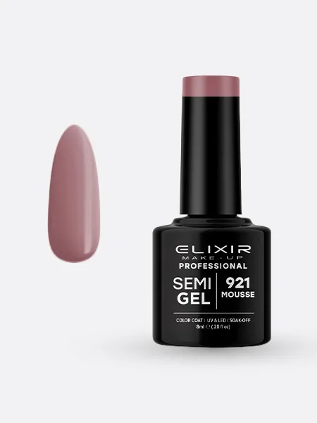 Elixir Semi Gel Ημιμόνιμο Βερνίκι 8ml – #921 (MOUSSE)
