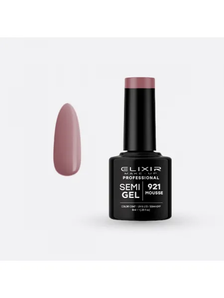 Elixir Semi Gel Ημιμόνιμο Βερνίκι 8ml – #921 (MOUSSE)