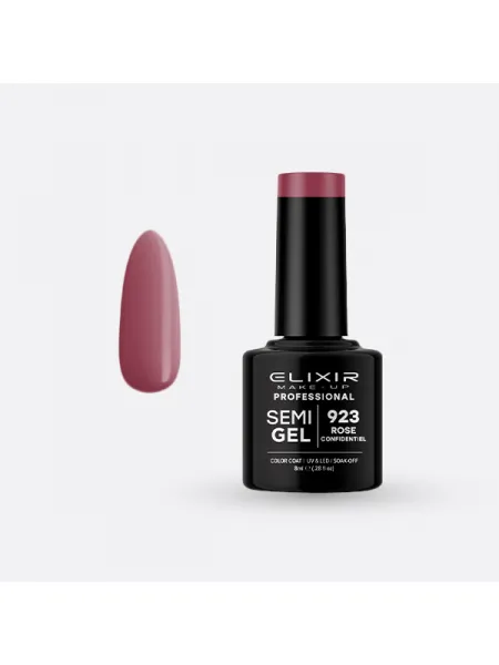 Elixir Semi Gel Ημιμόνιμο Βερνίκι 8ml – #923 (ROSE CONFIDENTIEL)