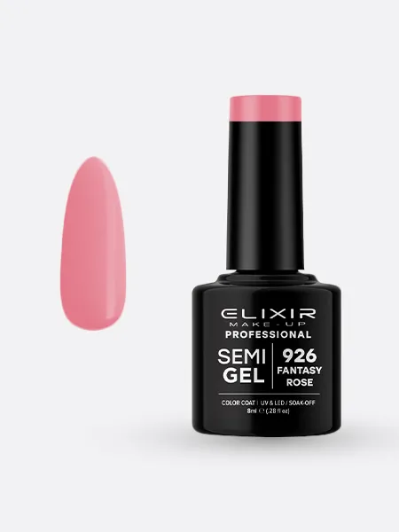 Elixir Semi Gel Ημιμόνιμο Βερνίκι 8ml – #926 (FANTASY ROSE)