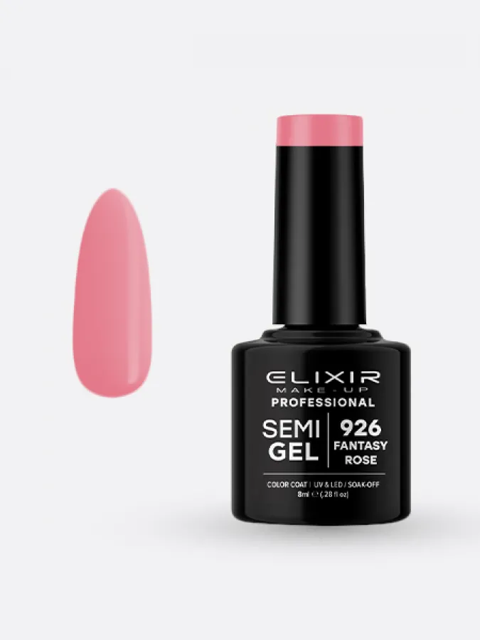 Elixir Semi Gel Ημιμόνιμο Βερνίκι 8ml – #926 (FANTASY ROSE)