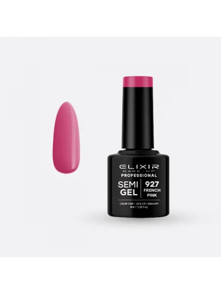 Elixir Semi Gel Ημιμόνιμο Βερνίκι 8ml – #927 (FRENCH PINK)