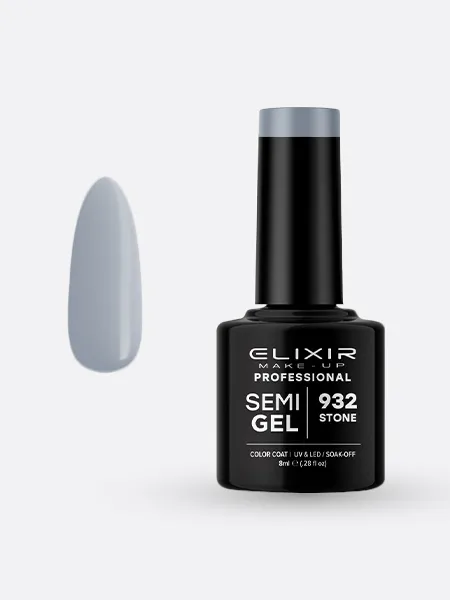 Elixir Semi Gel Ημιμόνιμο Βερνίκι 8ml – #932 (STONE)