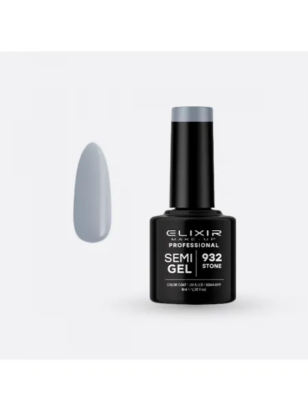 Elixir Semi Gel Ημιμόνιμο Βερνίκι 8ml – #932 (STONE)