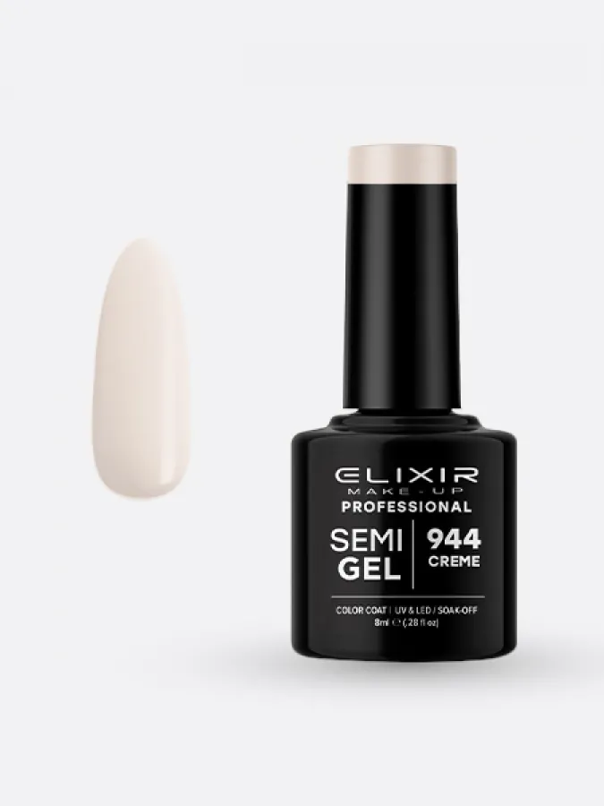 Elixir Semi Gel Ημιμόνιμο Βερνίκι 8ml – #944 (CREME)