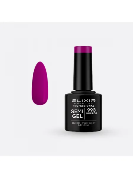 Elixir Semi Gel Ημιμόνιμο Βερνίκι 8ml – #993 (LOLLIPOP)