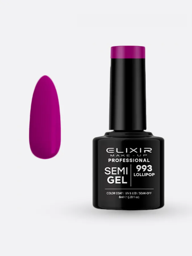 Elixir Semi Gel Ημιμόνιμο Βερνίκι 8ml – #993 (LOLLIPOP)