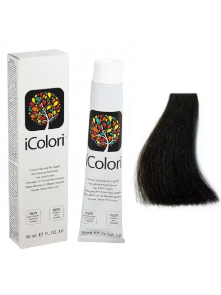 Kepro iColori Naturali Βαφή Μαλλιών 100ml (ΜΑΥΡΟ) - No1