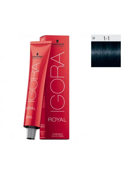 Schwarzkopf Igora Royal 60ml #1-1 Μαύρο Μπλέ