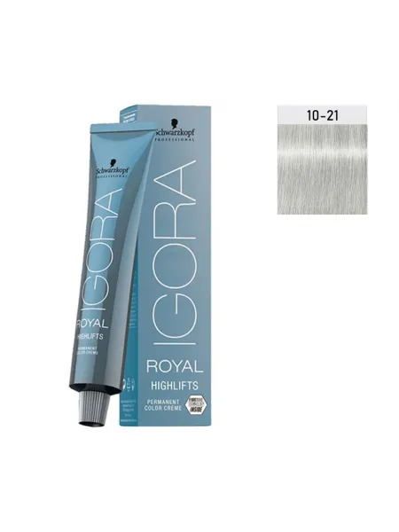 Schwarzkopf Igora Royal Highlifts 60ml #10-21 Κατάξανθο Φυμέ Σαντρέ