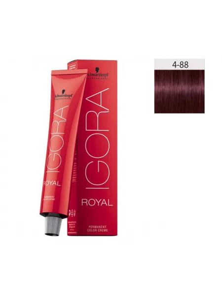 Schwarzkopf Igora Royal 60ml #4-88 Καστανό Μεσαίο Εντονο Κόκκινο