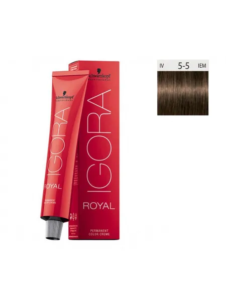 Schwarzkopf Igora Royal 60ml #5-5 Καστανό Ανοιχτό Χρυσό