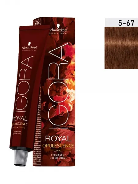 Schwarzkopf Igora Royal Opulescence 60ml #5-67 (Καστανό Ανοιχτό Μαρόν Χάλκινο)