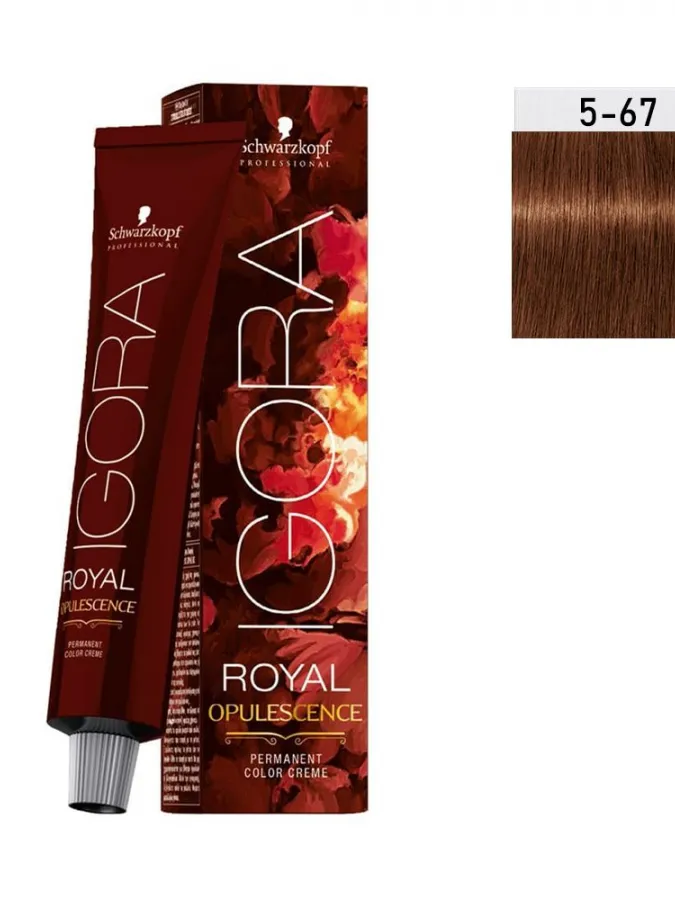 Schwarzkopf Igora Royal Opulescence 60ml #5-67 (Καστανό Ανοιχτό Μαρόν Χάλκινο)