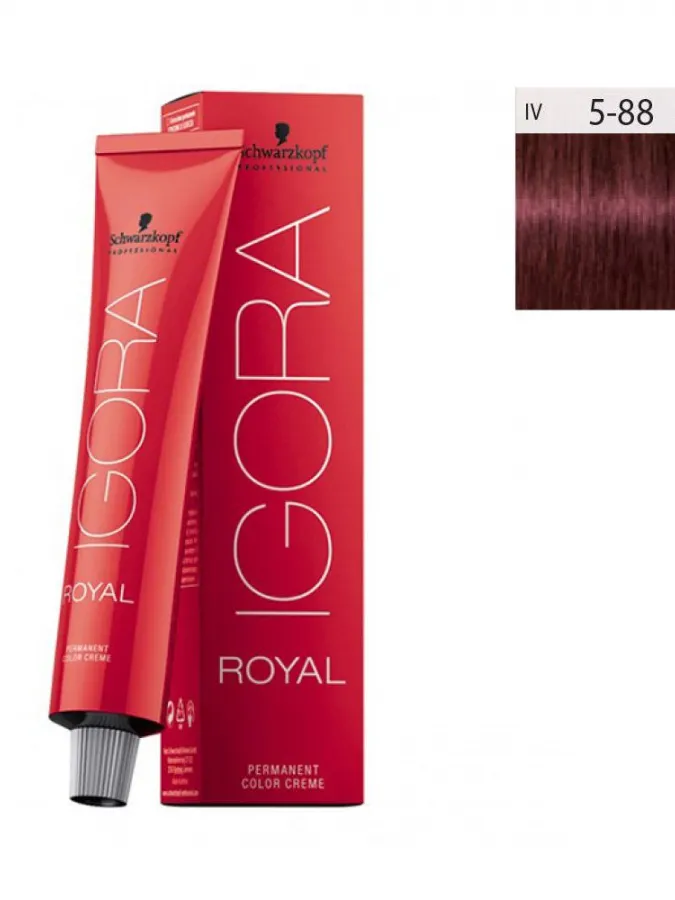 Schwarzkopf Igora Royal 60ml #5-88 Καστανό Ανοιχτό Εντονο Κόκκινο