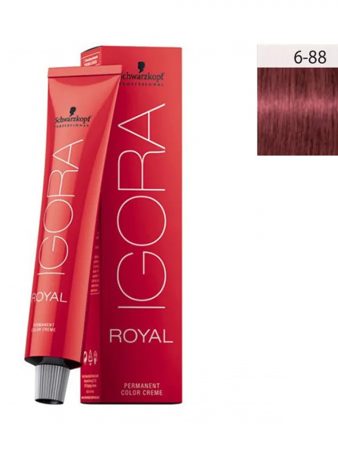 Schwarzkopf Igora Royal 60ml #6-88 Ξανθό Σκούρο Εντονο Κόκκινο