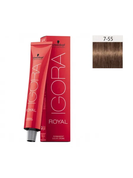 Schwarzkopf Igora Royal 60ml #7-55 Ξανθό Μεσαίο Έντονο Χρυσό