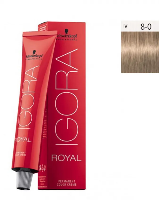 Schwarzkopf Igora Royal 60ml #8-0 Ξανθό Ανοιχτό