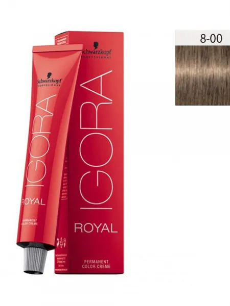 Schwarzkopf Igora Royal 60ml #8-00 Ξανθό Ανοιχτό Εντονο Φυσικό