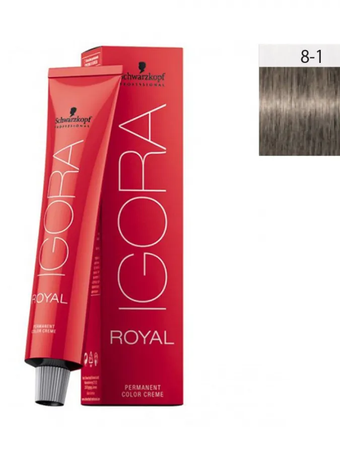 Schwarzkopf Igora Royal 60ml #8-1 Ξανθό Ανοιχτό Σαντρέ