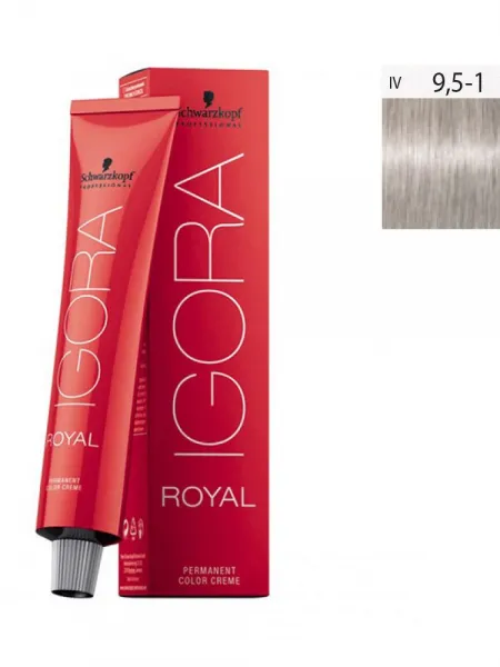 Schwarzkopf Igora Royal 60ml #9,5-1 Ξανθό Ιβουάρ Σαντρέ