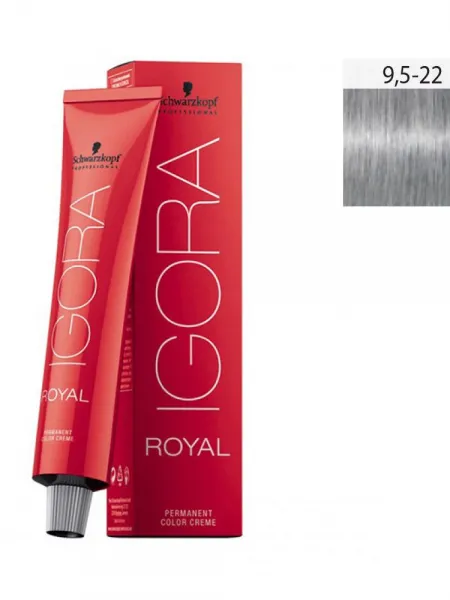 Schwarzkopf Igora Royal 60ml #9,5-22 Ξανθό Ιβουάρ Εντονο Φυμέ