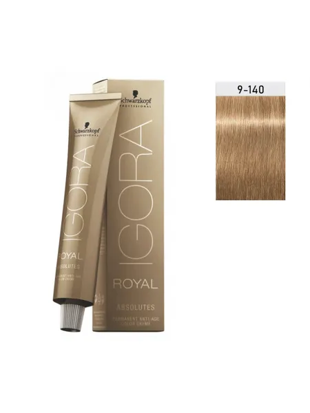 Schwarzkopf Igora Royal Absolutes 60ml #9-140 ΞΑΝΘΟ ΠΟΛΥ ΑΝΟΙΧΤΟ ΣΑΝΤΡΕ ΜΠΕΖ ΦΥΣΙΚΟ