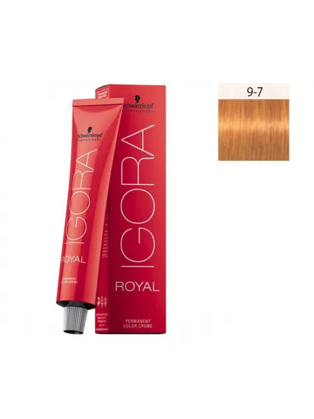 Schwarzkopf Igora Royal 60ml #9-7 Ξανθό Πολύ Ανοιχτό Χάλκινο