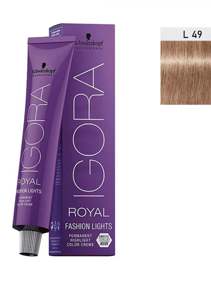 Schwarzkopf Igora Royal Fashion Lights 60ml #L-49 Μπεζ Βιολέ Schwarzkopf Igora Royal Fashion Lights 60ml #L-49 Μπεζ Βιολέ