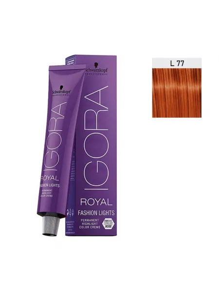 Schwarzkopf Igora Royal Fashion Lights 60ml #L-77 Έντονο Χάλκινο