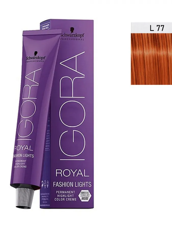 Schwarzkopf Igora Royal Fashion Lights 60ml #L-77 Έντονο Χάλκινο