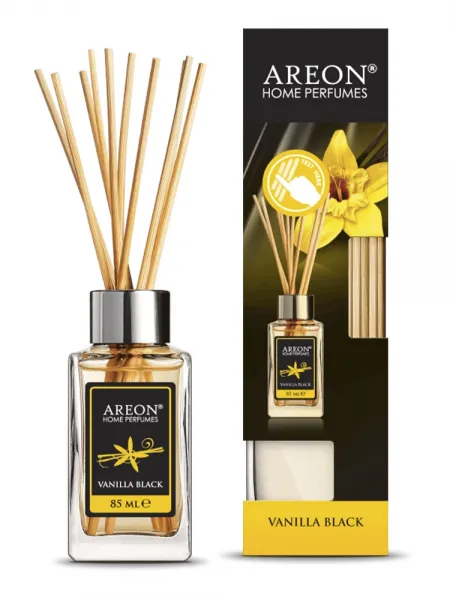 AREON Home Perfume Άρωματικό Χώρου Με Στικς 85ml #Vanilla Black