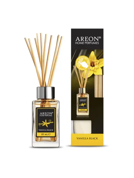 AREON Home Perfume Άρωματικό Χώρου Με Στικς 85ml #Vanilla Black