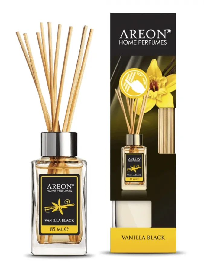 AREON Home Perfume Άρωματικό Χώρου Με Στικς 85ml #Vanilla Black