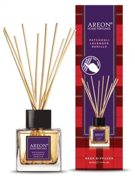 AREON Home Perfume Άρωματικό Χώρου Με Στικς 50ml #Patchouli, Lavender & Vanilla