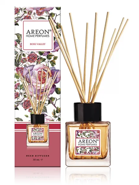 AREON Home Botanic Perfume Άρωματικό Χώρου Με Στικς 50ml #Rosa Valley