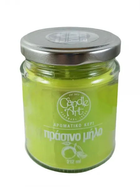 Candle Art Άρωματικό Κερί 38h 212ml #Πράσινο Μήλο