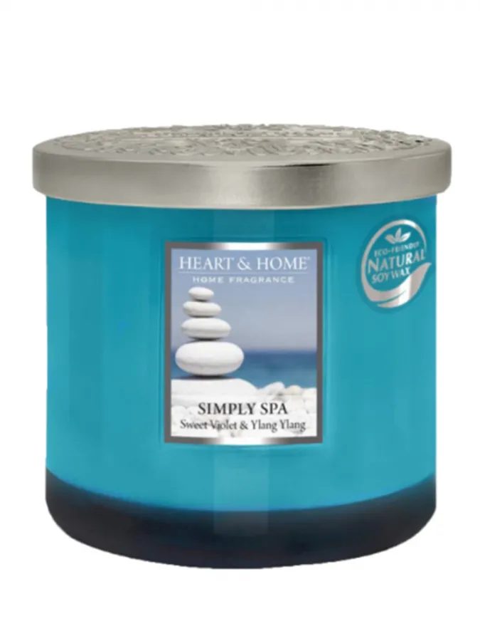 Heart and Home Άρωματικό Κερί με Διπλό Φυτίλι 40h 230gr #Αίσθηση Spa Heart and Home Άρωματικό Κερί με Διπλό Φυτίλι 40h 230gr #Αίσθηση Spa