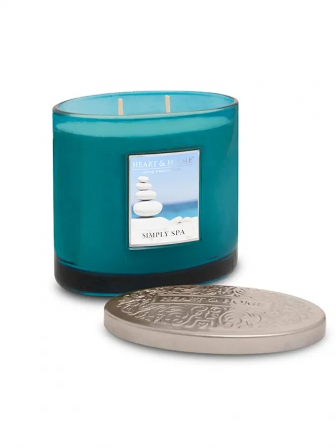Heart and Home Άρωματικό Κερί με Διπλό Φυτίλι 40h 230gr #Αίσθηση Spa Heart and Home Άρωματικό Κερί με Διπλό Φυτίλι 40h 230gr #Αίσθηση Spa