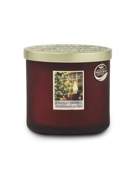 Heart and Home Άρωματικό Κερί με Διπλό Φυτίλι 40h 230gr #Χριστούγεννα στο Σπίτι
