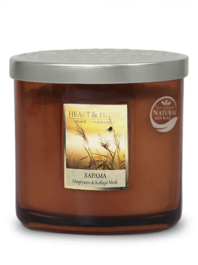 Heart and Home Άρωματικό Κερί με Διπλό Φυτίλι 40h 230gr #Χάραμα