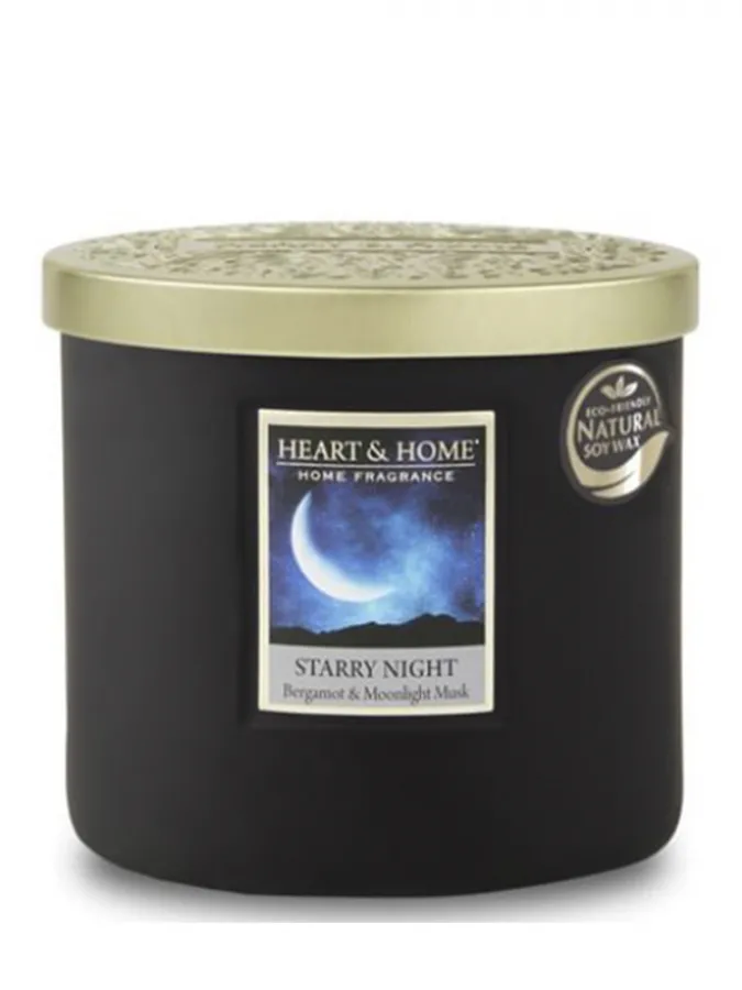 Heart and Home Άρωματικό Κερί με Διπλό Φυτίλι 40h 220gr #ΕΝΑΣΤΡΗ ΝΥΧΤΑ