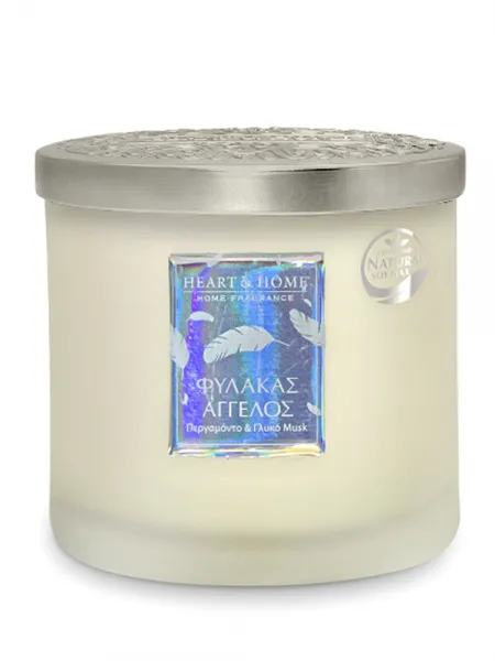 Heart and Home Άρωματικό Κερί με Διπλό Φυτίλι 40h 230gr #Φύλακας Άγγελος