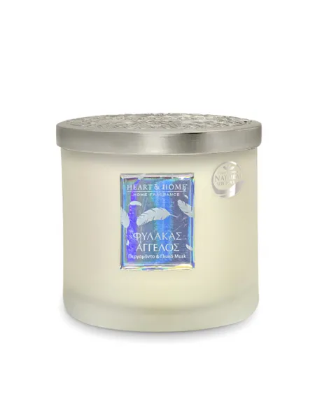 Heart and Home Άρωματικό Κερί με Διπλό Φυτίλι 40h 230gr #Φύλακας Άγγελος